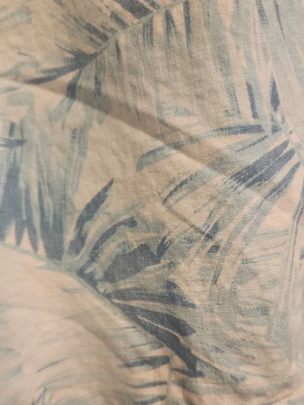 Cubavera Linen Blend Aqua Big & Tall Palm Tropical Swim Beach Shorts Trunks